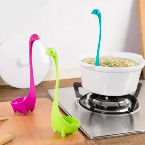 Creative Spoon Cute Upright Spoons Candy Color Resin Long-necked Dinosaur Model Tablespoon Dinnerware Cooking Tools