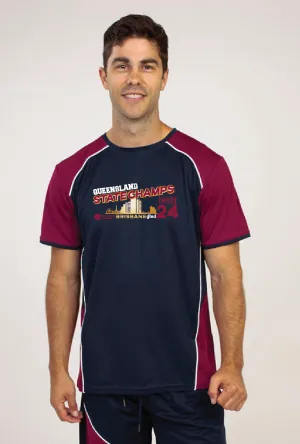 2024 QLD State Championships- Navy/Maroon Tee Shirt