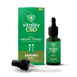 2400mg-4800mg Natural Flavour CBD Oil Drops & Spray | 30ml