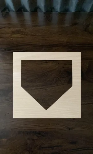 Baseball Home Plate Stencil  Template