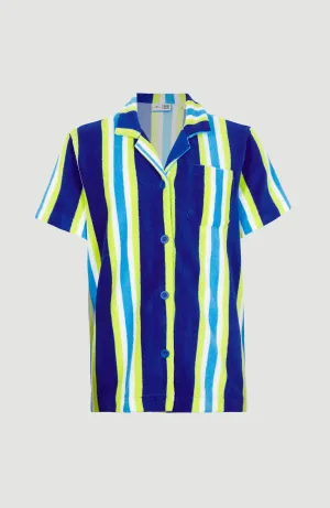 Brights Terry Shirt | Blue Towel Stripe