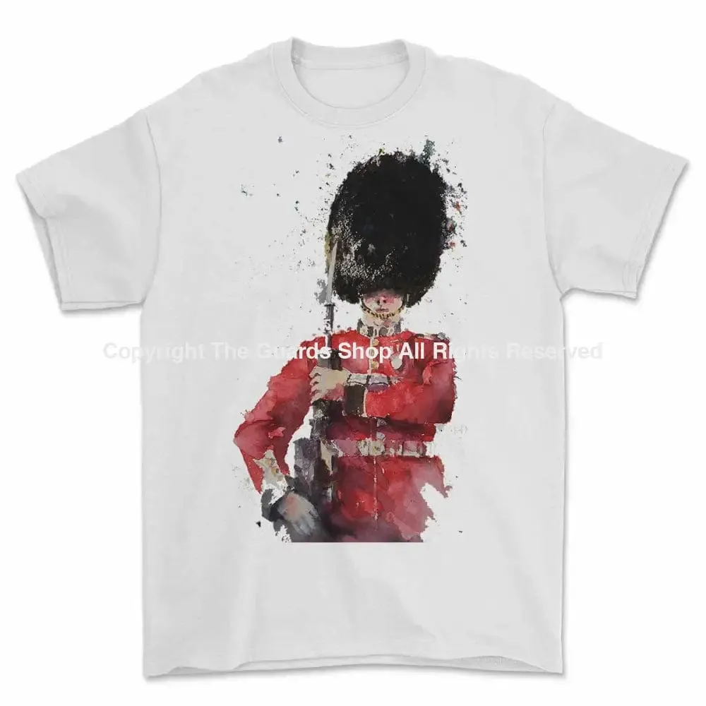 COLDSTREAM GUARDS CHANGE ARMS ART Printed T-Shirt