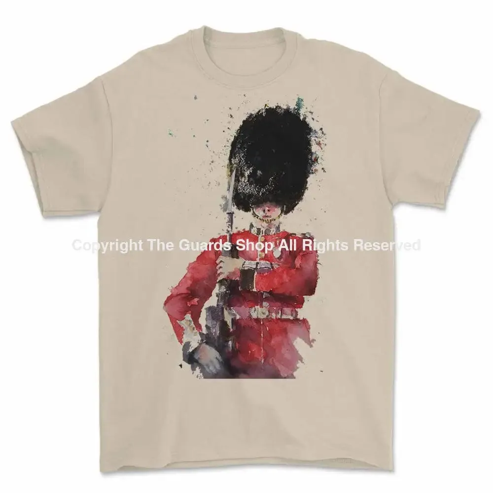 COLDSTREAM GUARDS CHANGE ARMS ART Printed T-Shirt