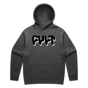 Cult Drop Shadow Pullover Hoodie - Faded Black