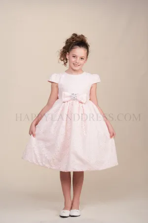 D983 Lace Ribbon Bow Dress (2 Diff. Colors)