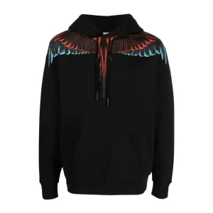 Marcelo Burlon Icon Wings Regular Fit Black Hoodie