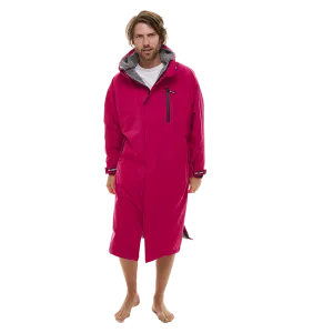 Men's Long Sleeve Pro Change Robe EVO - Fuchsia