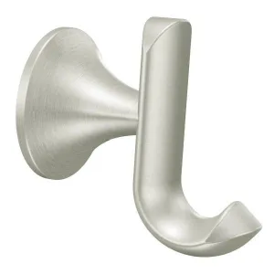 MOEN Fina brushed nickel single robe hook