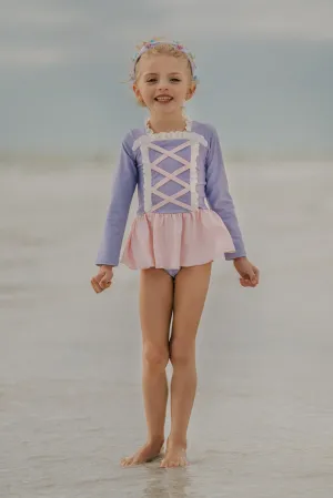 Rapunzel Rash Guard Swim Set