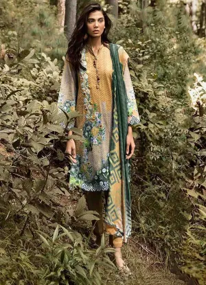 Rosemeen Pakistani Cambric Cotton Suit Material With Dupatta